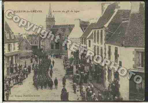 Ville de PLESTINLESGREVES Carte postale ancienne